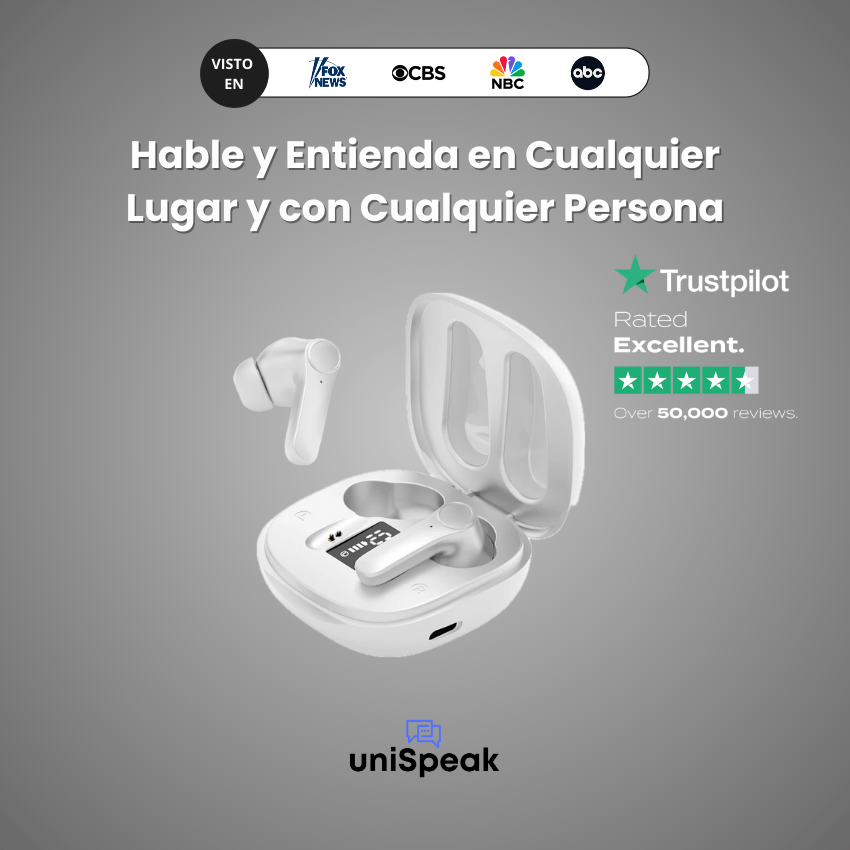 UniSpeak™ - Auriculares Traductores 3-en-1