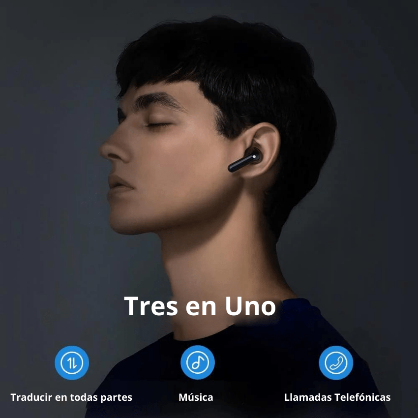 UniSpeak™ - Auriculares Traductores 3-en-1