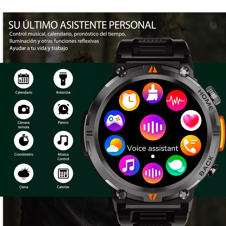 Reloj Militar Inteligente Indestructible Chrono Guard